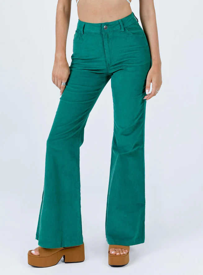 Nadia Pants Green | Princess Polly US