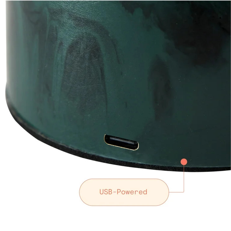 Beautiful Thyme Green Marble Uplight by Drew Barrymore, 9.25" H | Walmart (US)