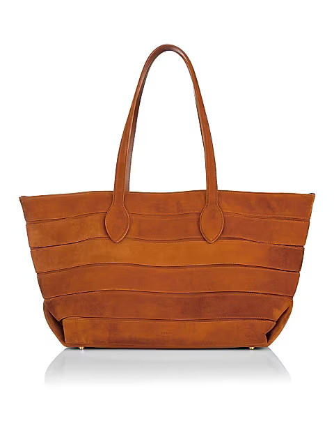 Florence Stripe Suede Tote | Saks Fifth Avenue