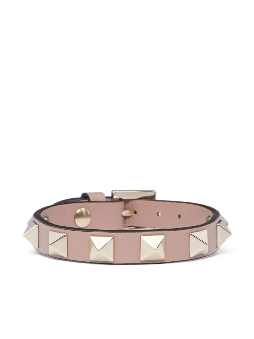 Valentino Garavani Rockstud Leather Bracelet | Neutrals | FARFETCH | Farfetch Global