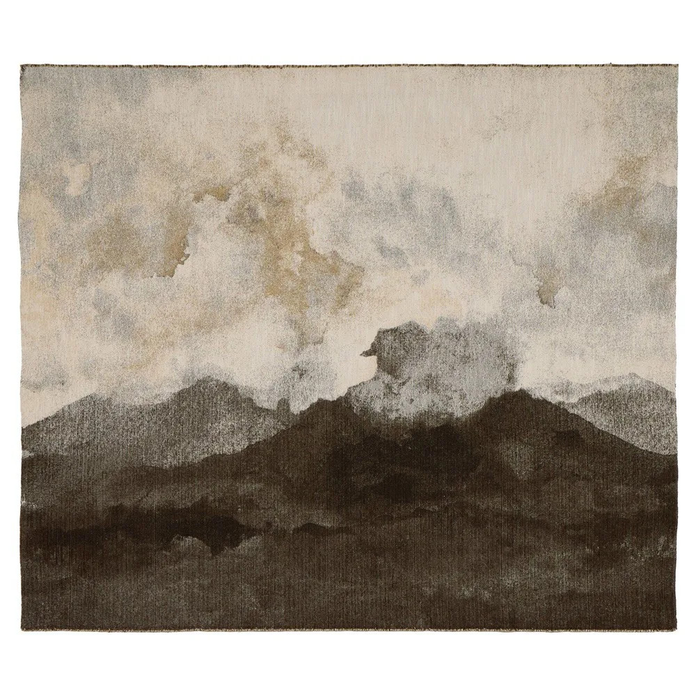 Sierra Updated Traditional Black Mountain Tapestry - 54x70 | Kathy Kuo Home
