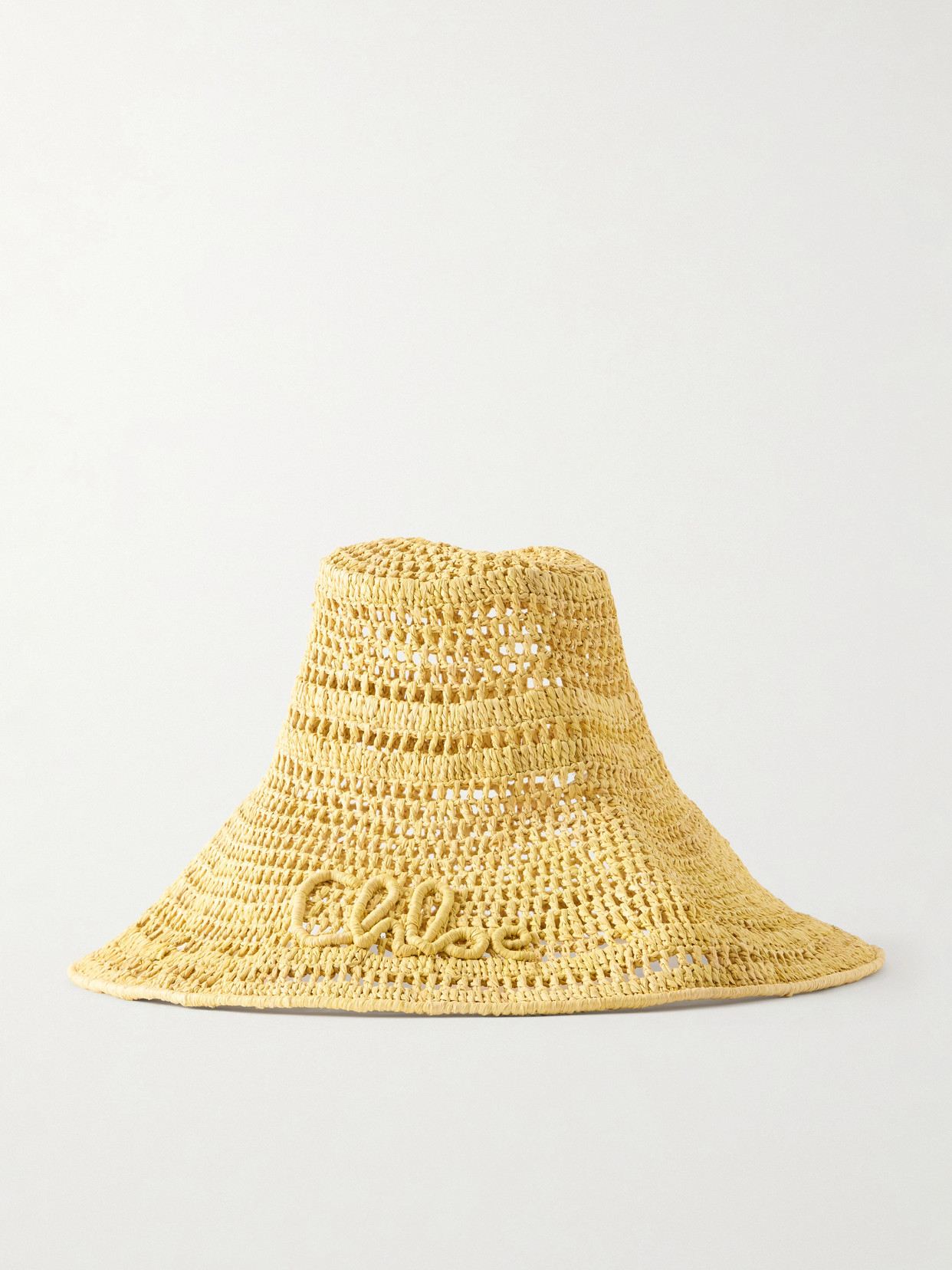 Chloé - Raffia Hat - Yellow | NET-A-PORTER (UK & EU)