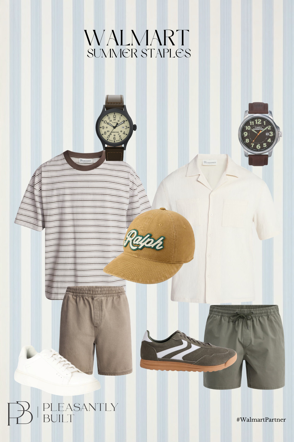 Easygoing style with all the warm-weather essentials 🌴 From lightweight gauze shirts and classic tees to laid-back shorts, fresh sneakers, everyday watches, and the perfect toilette spray — Walmart has men’s casual style covered without overspending. Clean, comfortable, and ready for summer days, weekend plans, and vacation nights. ☀️👟🕶️

#LTKmens #LTKstyle #LTKfinds #WalmartFashion #WalmartFinds #MensFashion #MensStyle #CasualStyle #SummerStyle #MensSummerFashion #VacationStyle #MensWardrobe #EverydayStyle #AffordableFashion #MensOutfits #WeekendStyle #GauzeShirt #SneakerStyle #MensAccessories #ShortSleeveShirt #MensShorts #ClassicStyle #Menswear #SummerOutfits #ToiletteSpray #MensEssentials #SmartCasual #FashionFinds #OnTrendStyle #LTKunder50 #pleasantlybuilt 

 #LTKActive #LTKTravel #LTKMens