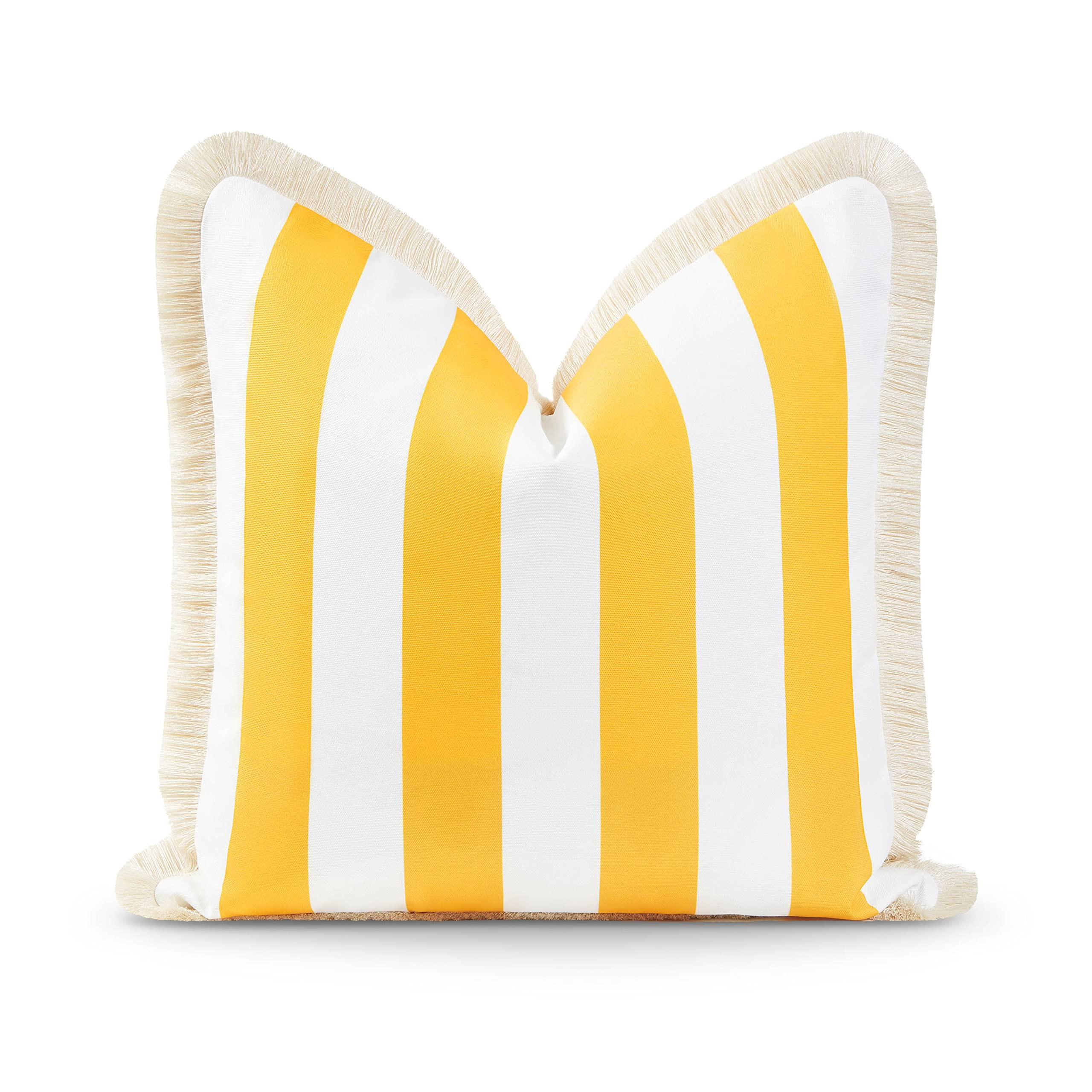 Hofdeco Premium Coastal Patio Indoor Outdoor Pillow Cover Only, 20"x20" Water Resistant for Backyard | Amazon (US)