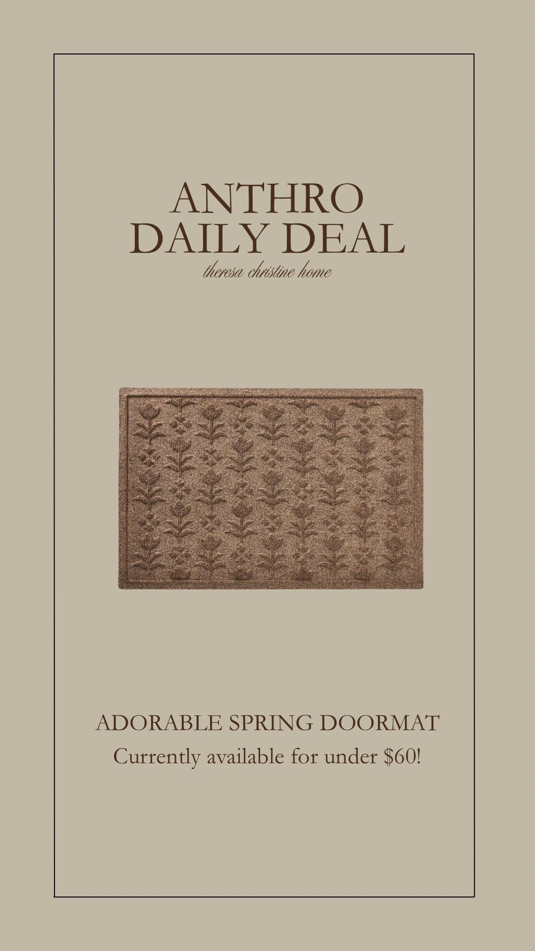 Amazing price on this adorable spring doormat for your front porch!

#LTKHome #LTKSeasonal
