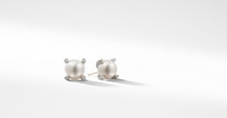 Pearl Stud Earrings with Diamond | David Yurman