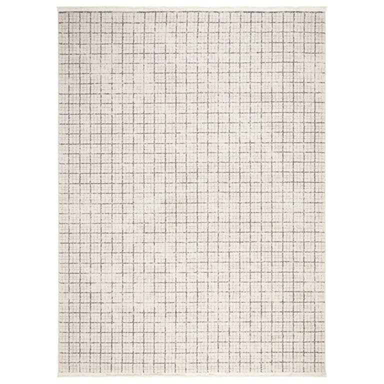 Wanda June Home Squares with Fringe Area Rug, Taupe, 5'2" x 7'2" by Miranda Lambert | Walmart (US)