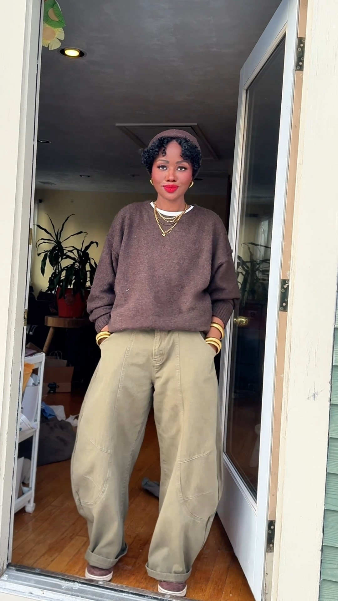 Winter outfit! Simple. Cute. oversized/baggy. Dark Brown and Olive Green outfits are the best! 

#LTKPetite #LTKootd #LTKdayinmylife