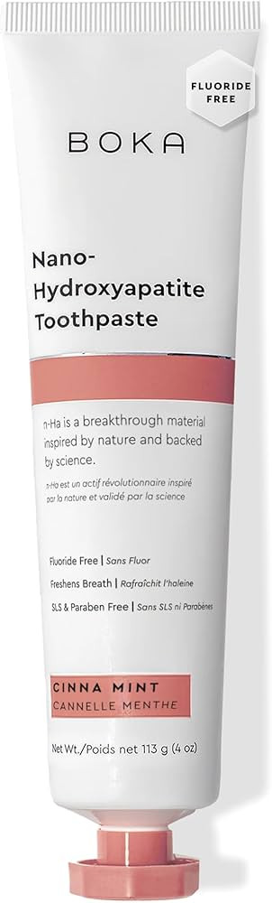 Boka Fluoride Free Toothpaste, Nano Hydroxyapatite Toothpaste, Appropriate for Sensitive Teeth - ... | Amazon (US)