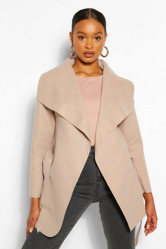 Abigail Waterfall Coat | Boohoo.com (US & CA)