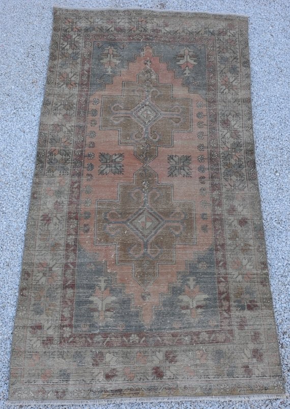 Oushak Runner Rug 4.2 x 8.5 ft Anatolian Turkish Vİntage Rug .Naturel Colour Turkish Rug.Antique Rug | Etsy (US)