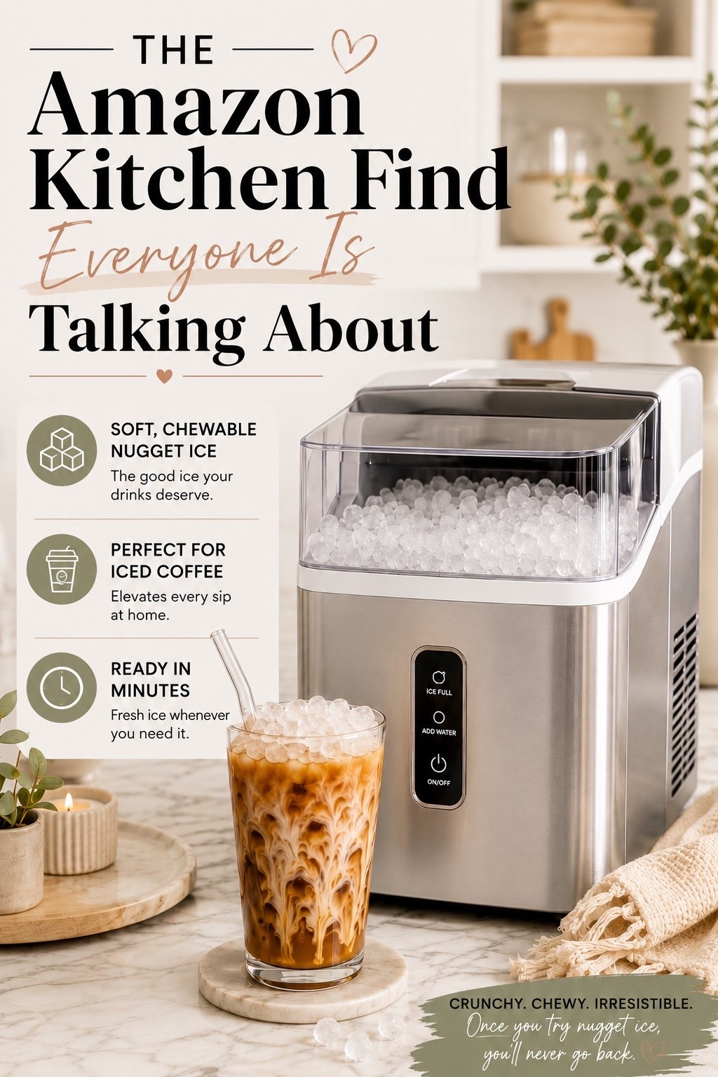 Turn your kitchen into your favorite coffee shop with this beautiful espresso machine. It’s perfect for making lattes, cappuccinos, iced coffee, and espresso drinks at home. If you’re building your dream coffee bar, this is one Amazon find you’ll use every single day. Pair it with a nugget ice maker for the ultimate iced coffee setup!

#AmazonFinds #CoffeeBar #EspressoMachine #KitchenMustHaves #AmazonHome #HomeCoffeeBar #CoffeeLover #KitchenGadgets