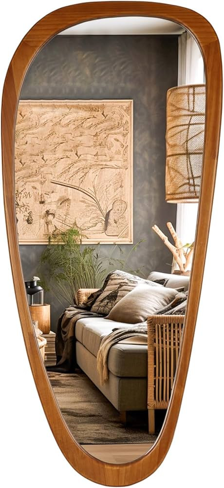 WallBeyond Asymmetrical Mirror, Irregular Mirror Full Length, Boho Wall Mirrors Decorative for Be... | Amazon (US)
