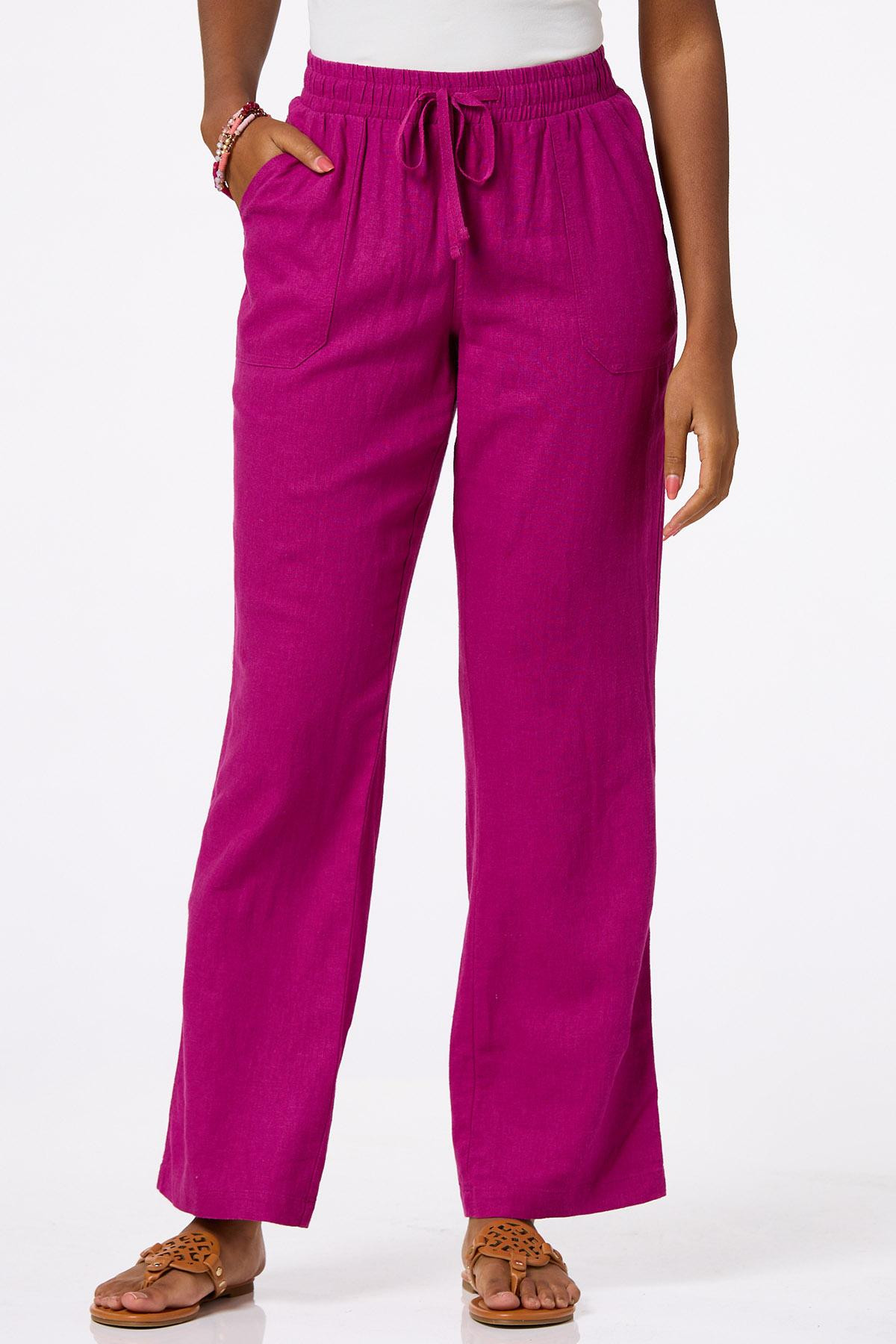 Solid Linen Beach Pants | Cato Fashions