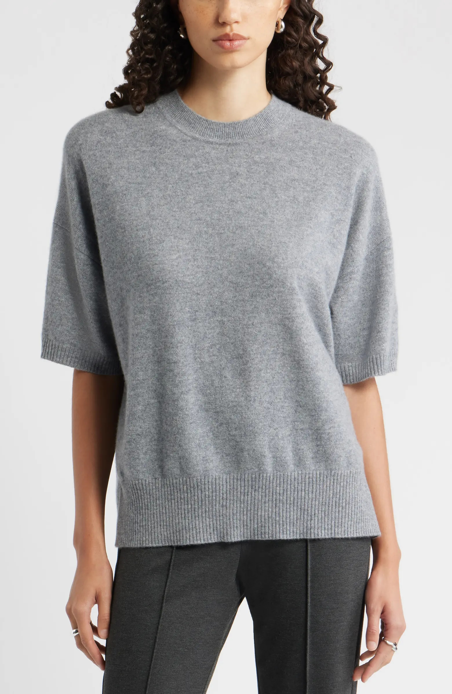 Short Sleeve Cashmere Sweater | Nordstrom