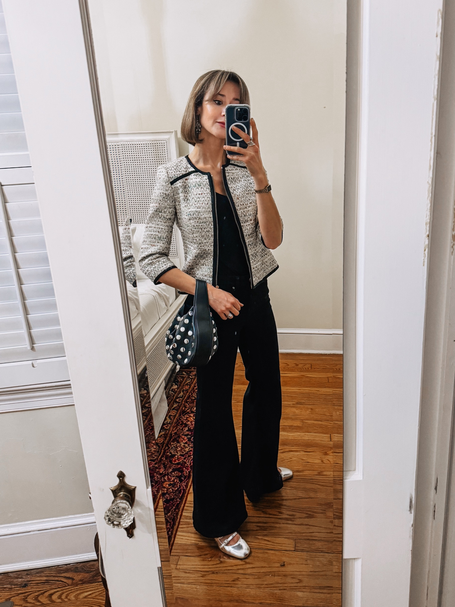 A little bit of shine makes any outfit more fun. These silver Mary Janes look so cute with black jeans and a studded back. 

#LTKStyleTip #LTKHoliday #LTKShoeCrush