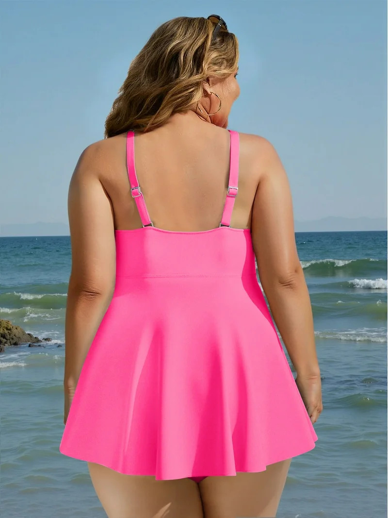 Rosvigor Plus Size Womens Tankini Swimsuits Two Piece Swimwear Women Flowy Tummy Control Bathing ... | Walmart (US)