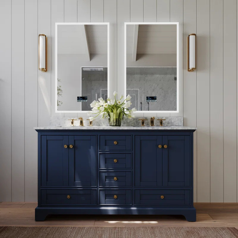 Varna 60'' Double Bathroom Vanity with Top | Wayfair North America