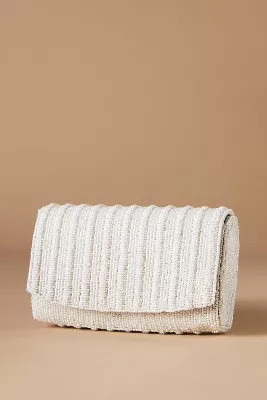 Beaded Stripe Clutch | Anthropologie (US)