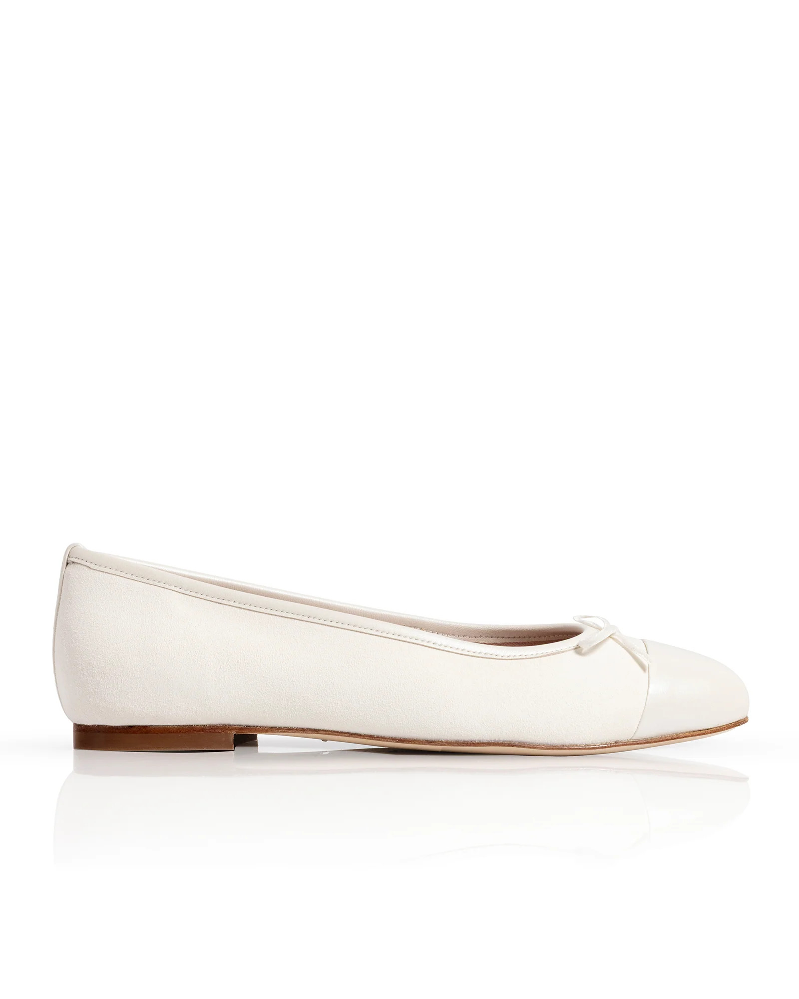 Cece Ivory Suede
			Ballet Flat | Emmy London