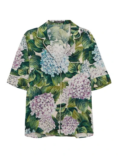 Floral-print silk-blend charmeuse shirt | NET-A-PORTER (US)
