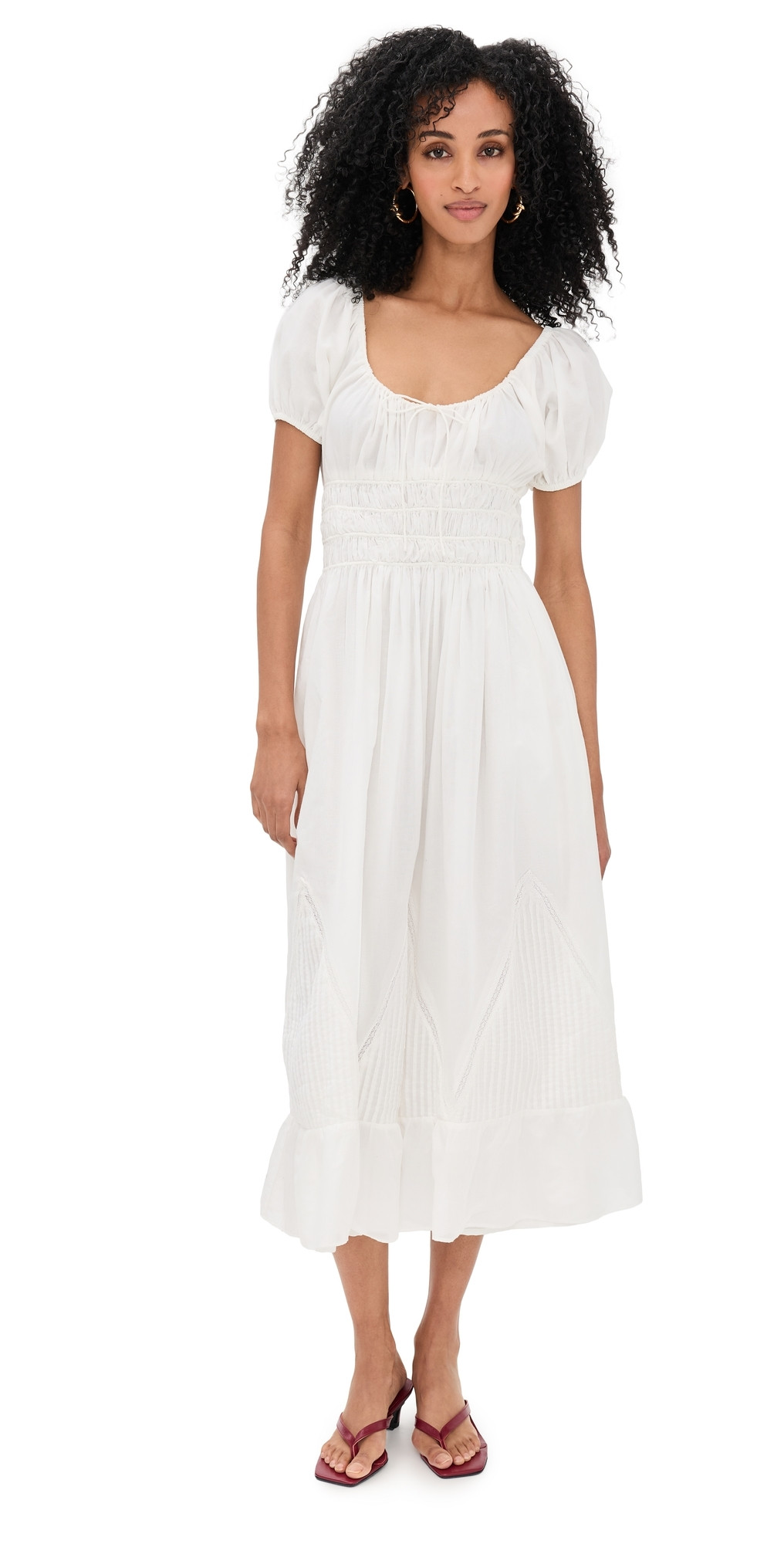 FAITHFULL Sunniva Midi Dress White 8 | Shopbop