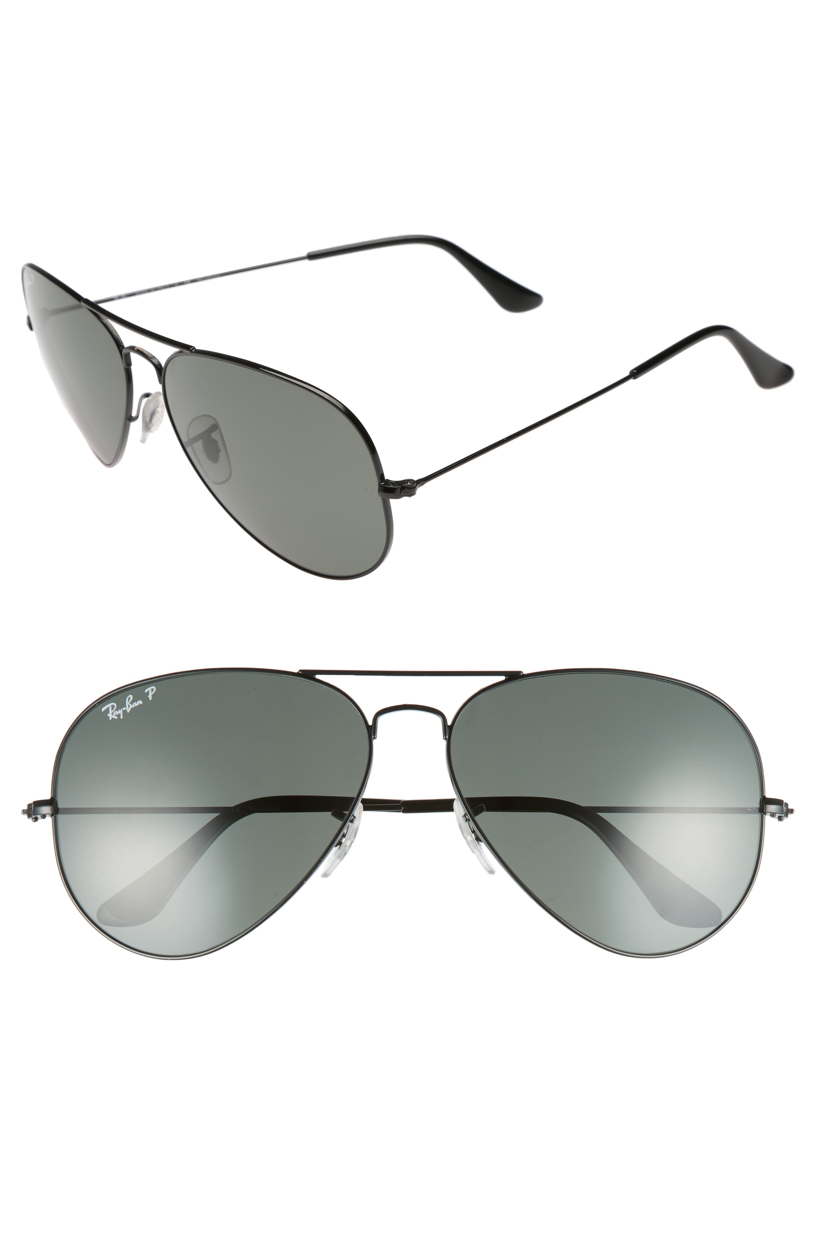 Ray-Ban Original 62mm Polarized Aviator Sunglasses | Nordstrom