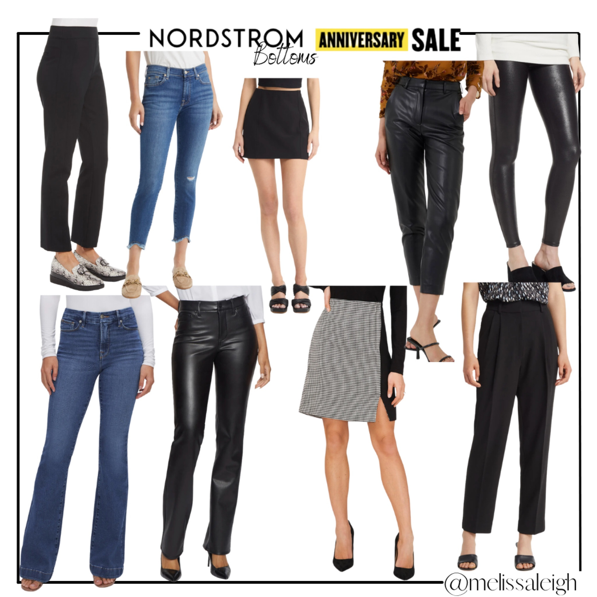 Nordstrom anniversary sale, Nordstrom, Nordstrom sale, n sale 2023, fall outfit, fall style, sale finds, fall fashion, fall staple items, office outfit, fall work styles, flare jeans, spanx faux leather leggings, faux leather pants, trousers, French connection, black skirt, pencil skirt, houndstooth plaid skirt, good American jeans 

#LTKxNSale #LTKworkwear #LTKSeasonal