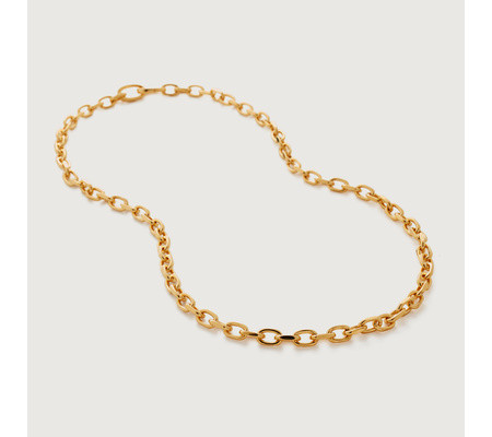 Alta Capture Mini Link Necklace Adjustable 48cm/19" | Monica Vinader (Global)