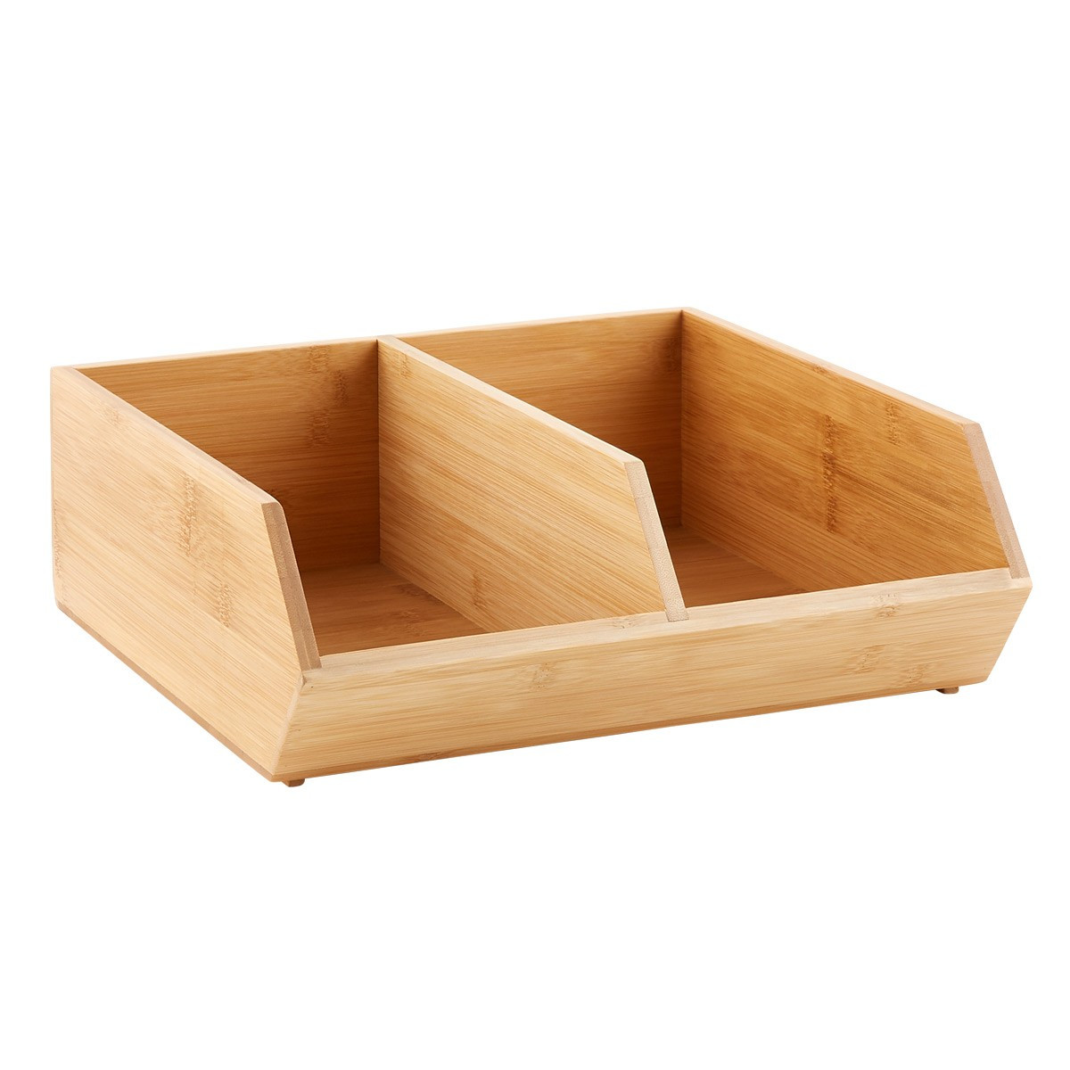 Stackable Bamboo Storage Bins | The Container Store