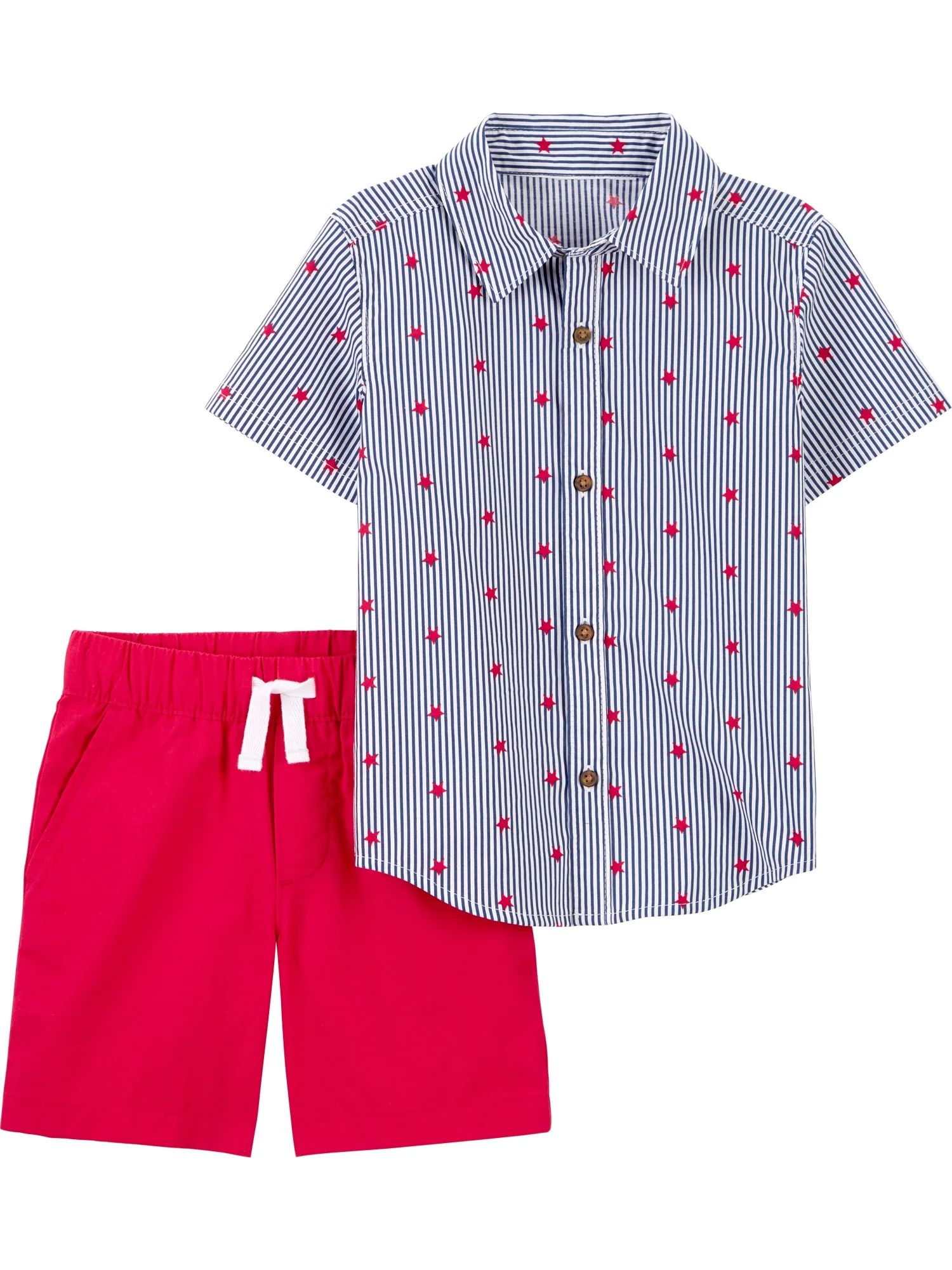 Carter's Child of Mine Toddler Boy Patriotic Outfit Short Set, 2-Piece, Sizes 12M-5T | Walmart (US)