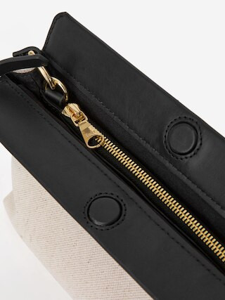 Tasche aus Canvas und Leder – Beige/Schwarz – ARKET DE | Arket EU