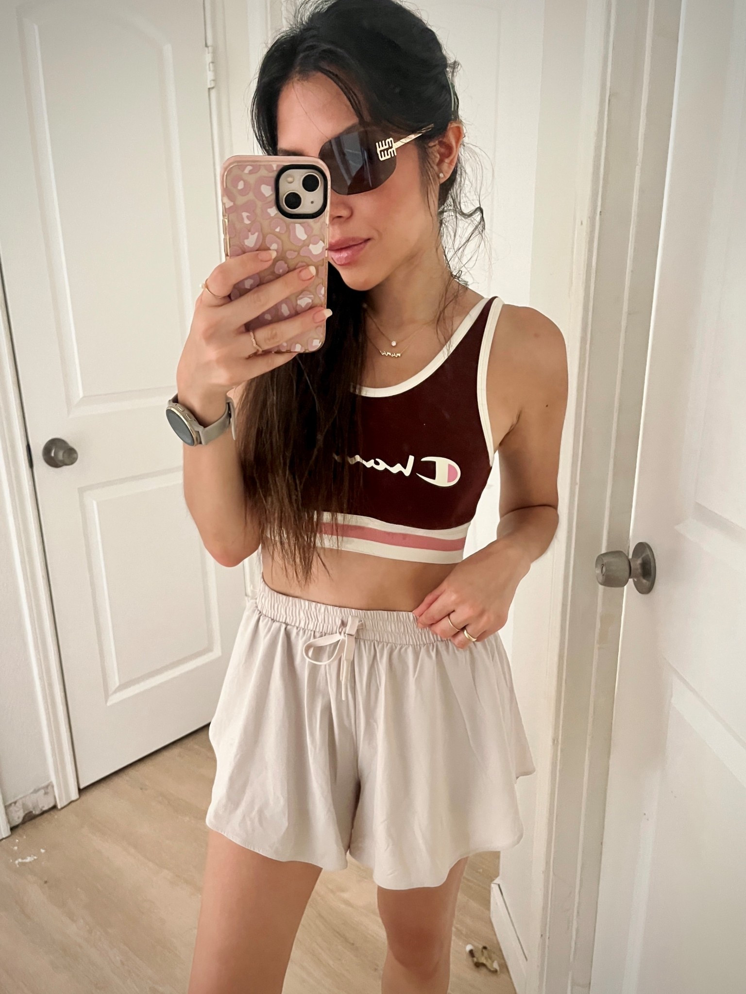 New Champion x Target Collection. Loving the new athleisure and neutrals 
XS in shorts and Sports Bra 

#LTKBump #LTKPetite #LTKFindsUnder50