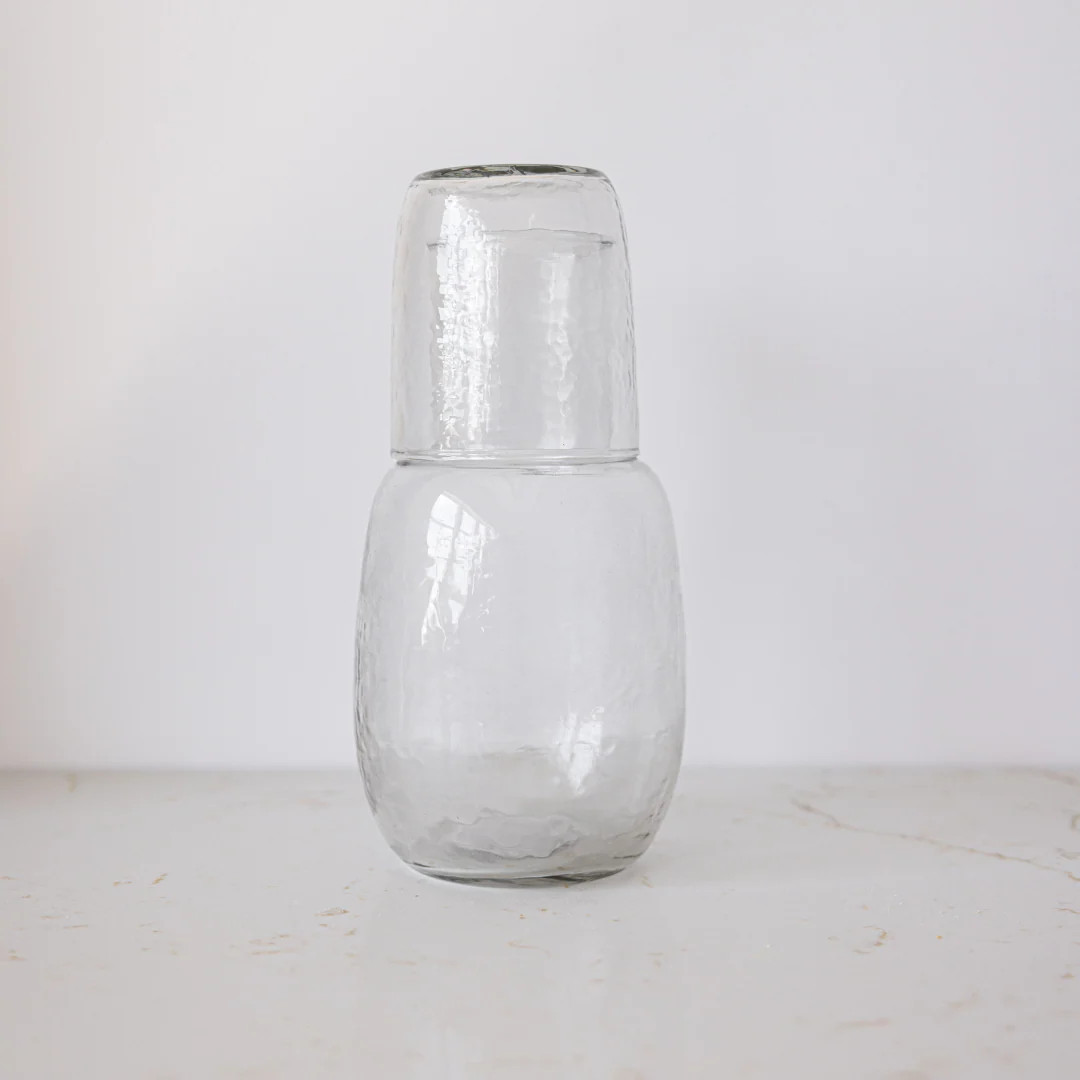 Glass Carafe with Tumbler Set | By Luxe B Co. | luxe bCO
