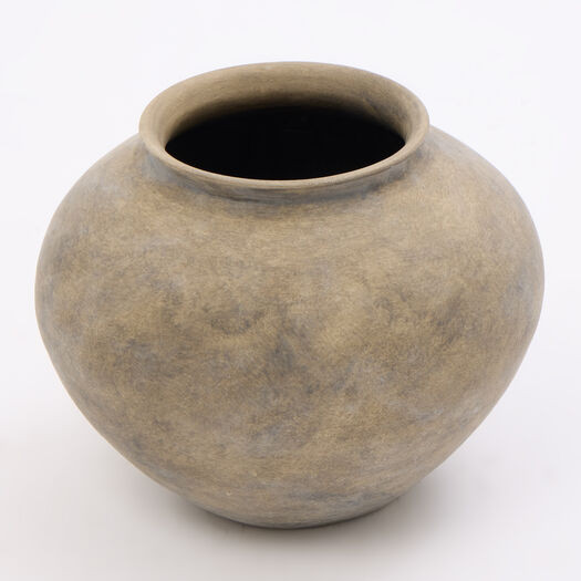 Taupe Terracotta Vase 22x27cm | TK Maxx