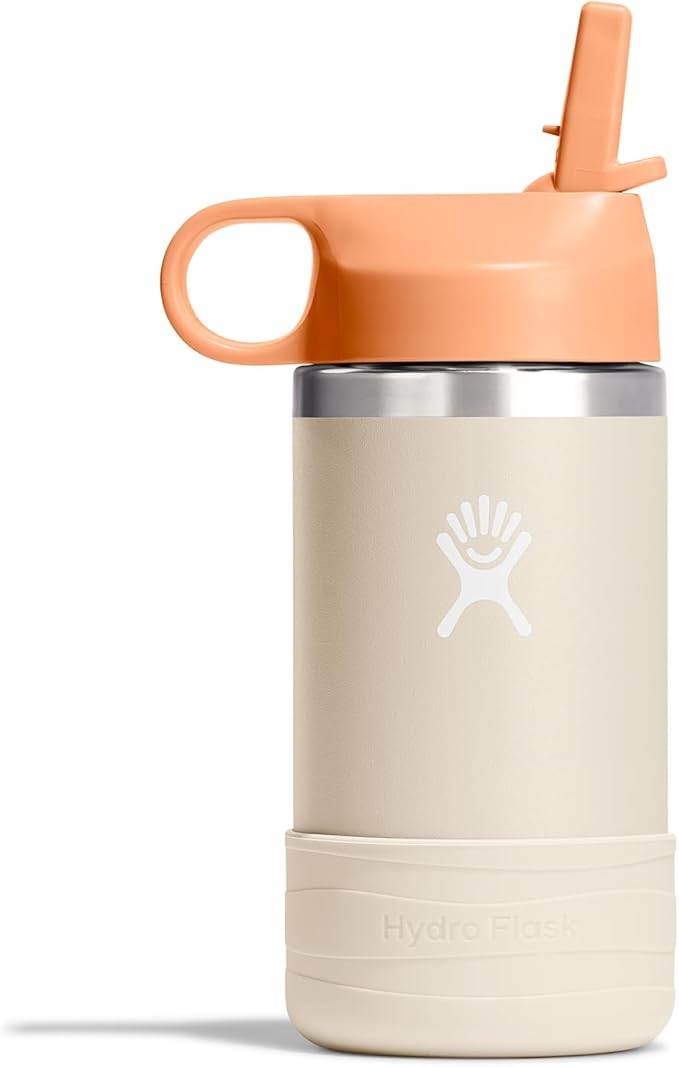 Hydro Flask Kids Water Bottle for School - Stainless Steel and Insulated with Straw Cap - 12 Oz C... | Amazon (US)