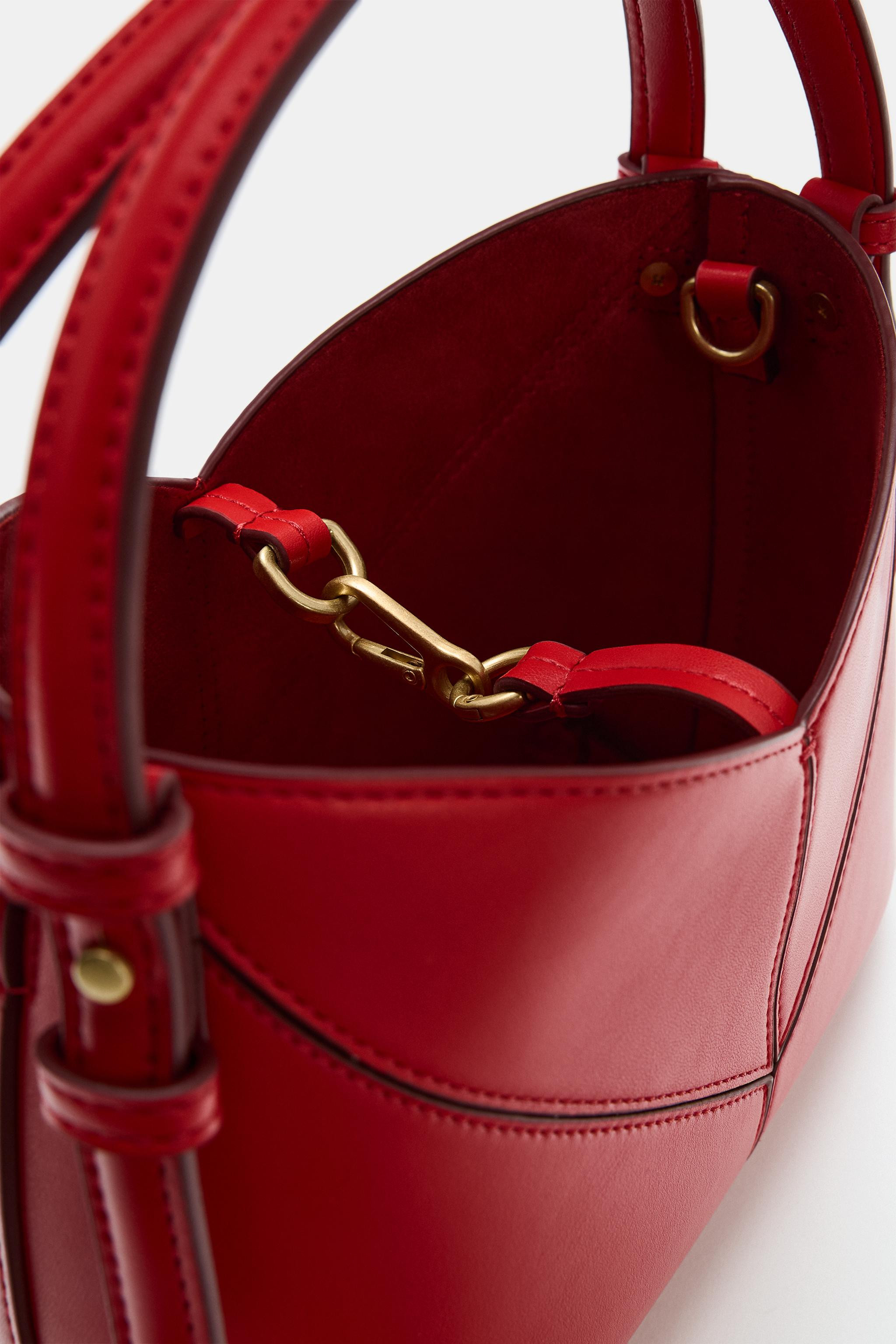 MINI BUCKET BAG WITH TOPSTITCHING | Zara UK