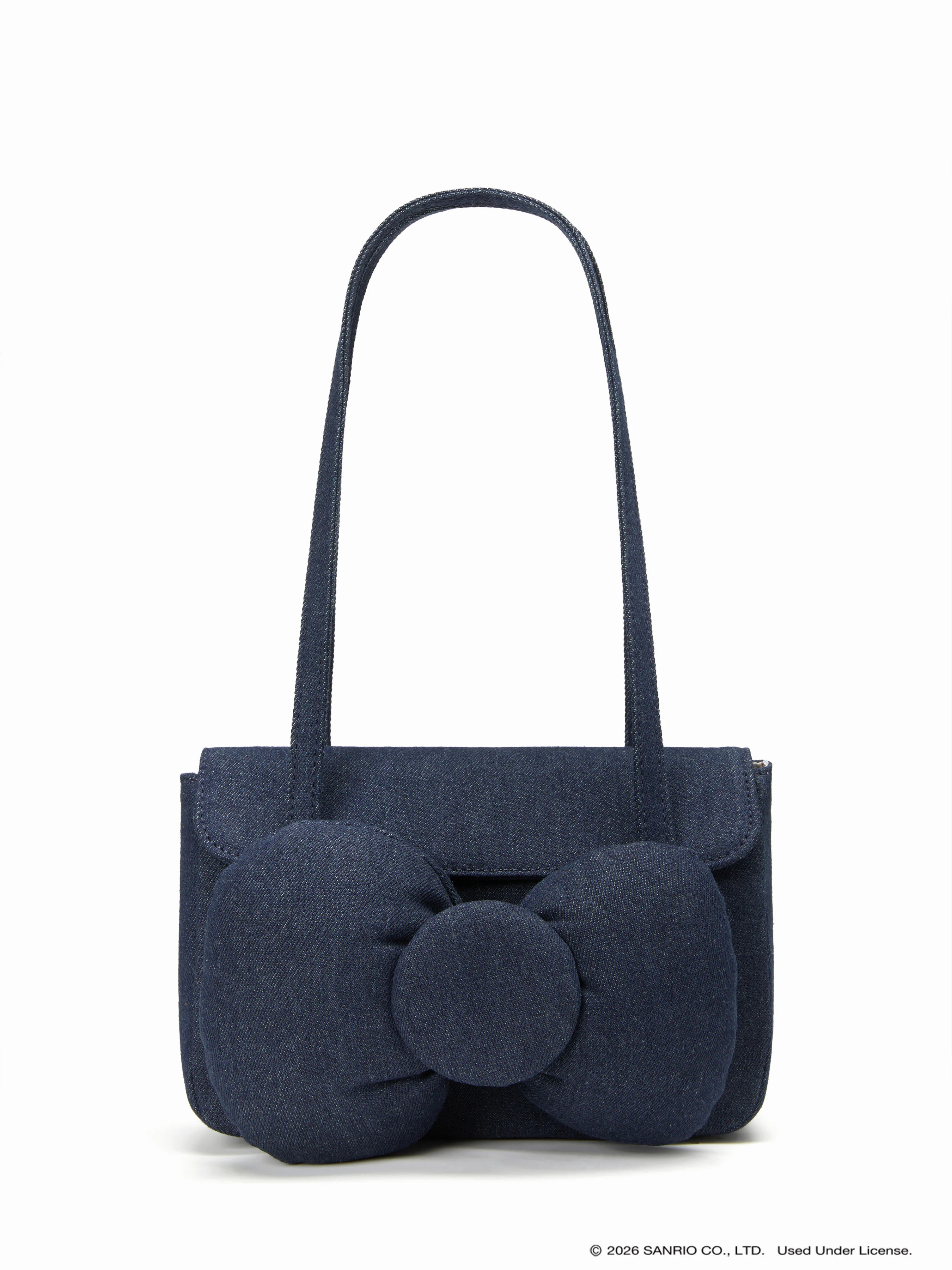 Woven Out & About Bowknot Denim Shoulder Bag | Cider