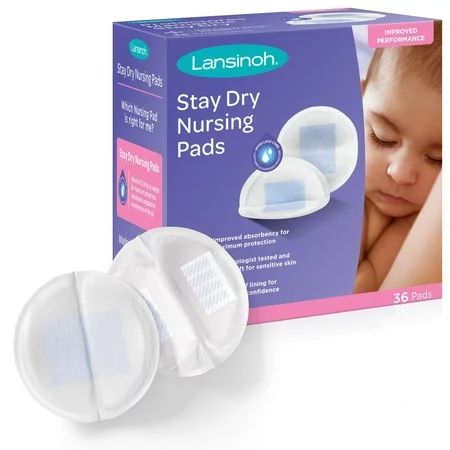 Lansinoh Stay Dry Disposable Maximum Protection Nursing Pads for Breastfeeding 36 ct | Walmart (US)