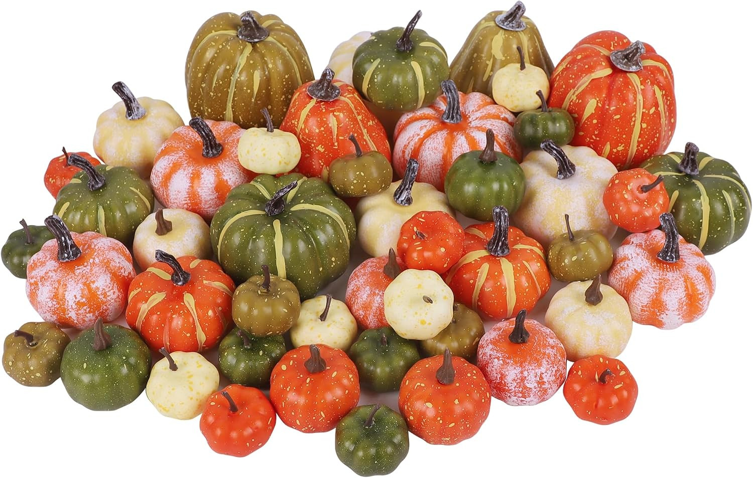 46 Pcs Artificial Pumpkins for Decorating Fall Decorations | Amazon (US)