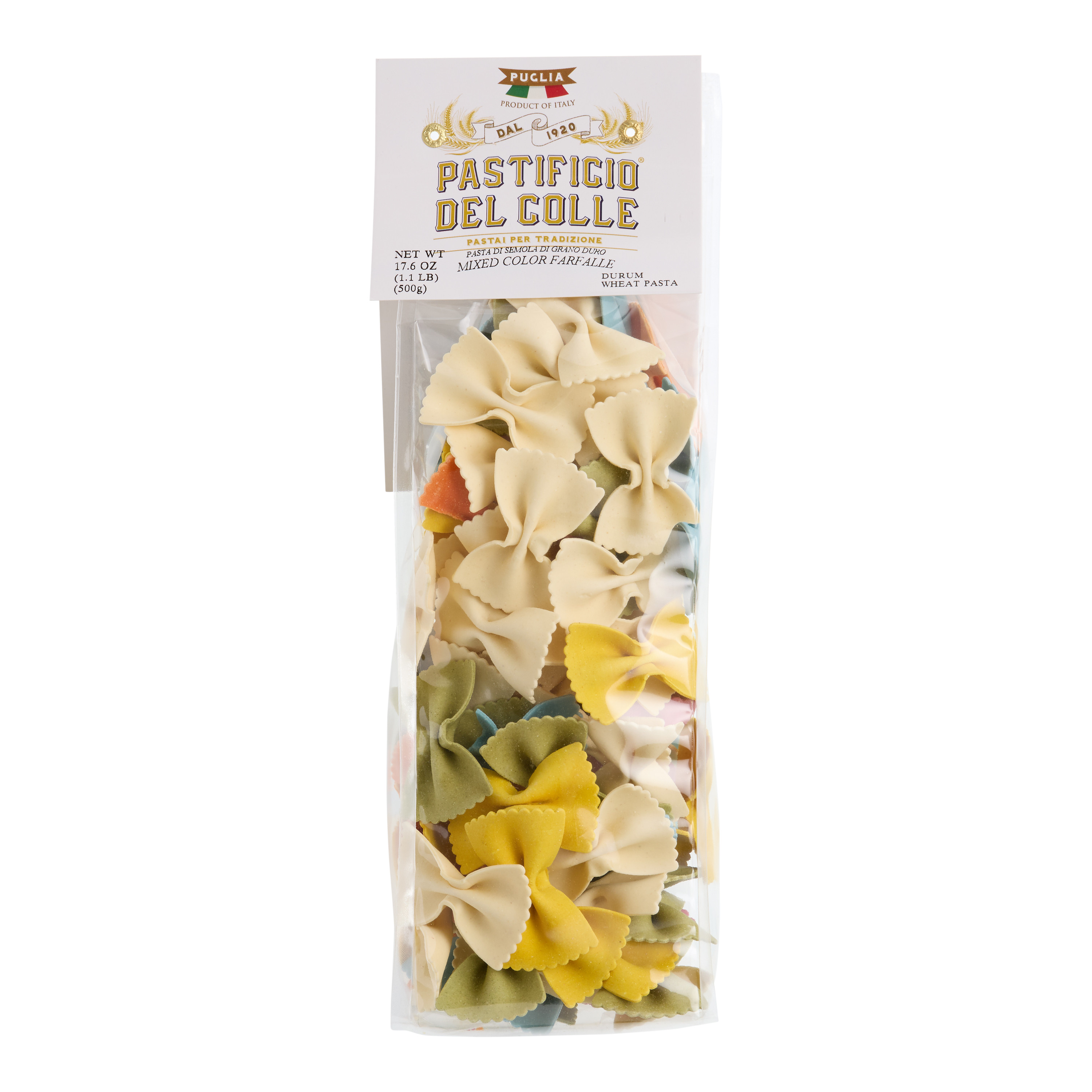 Pastificio del Colle Mixed Color Farfalle Pasta | World Market