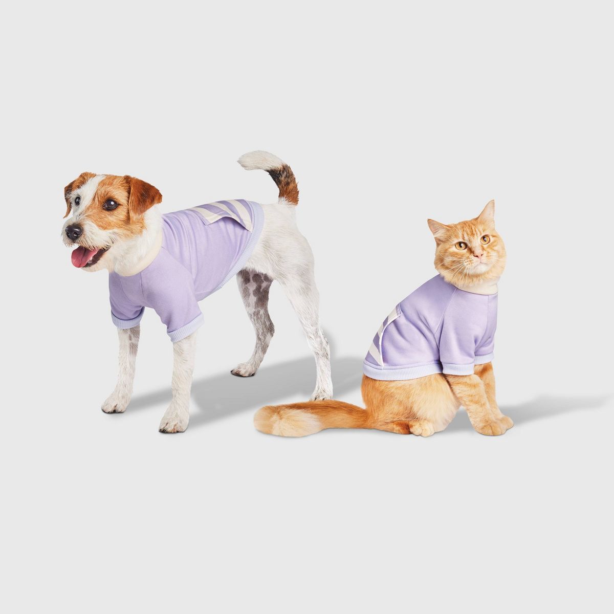 Lightweight Funnel Neck with Stripe Pocket Dog and Cat Sweatshirt - Boots & Barkley™ Purple | Target