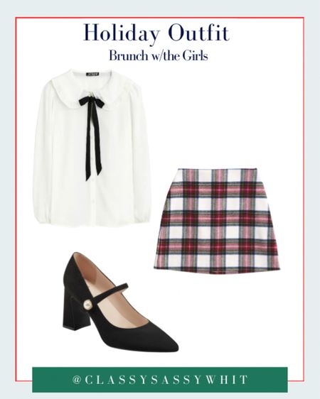 It’s never too early to be thinking about the holidays & planning what to wear! I’m already planning to wear this exact plaid skirt, preppy bow blouse, and classic suede pumps for a holiday brunch with the girls 

#LTKstyletip #LTKsalealert #LTKHoliday
