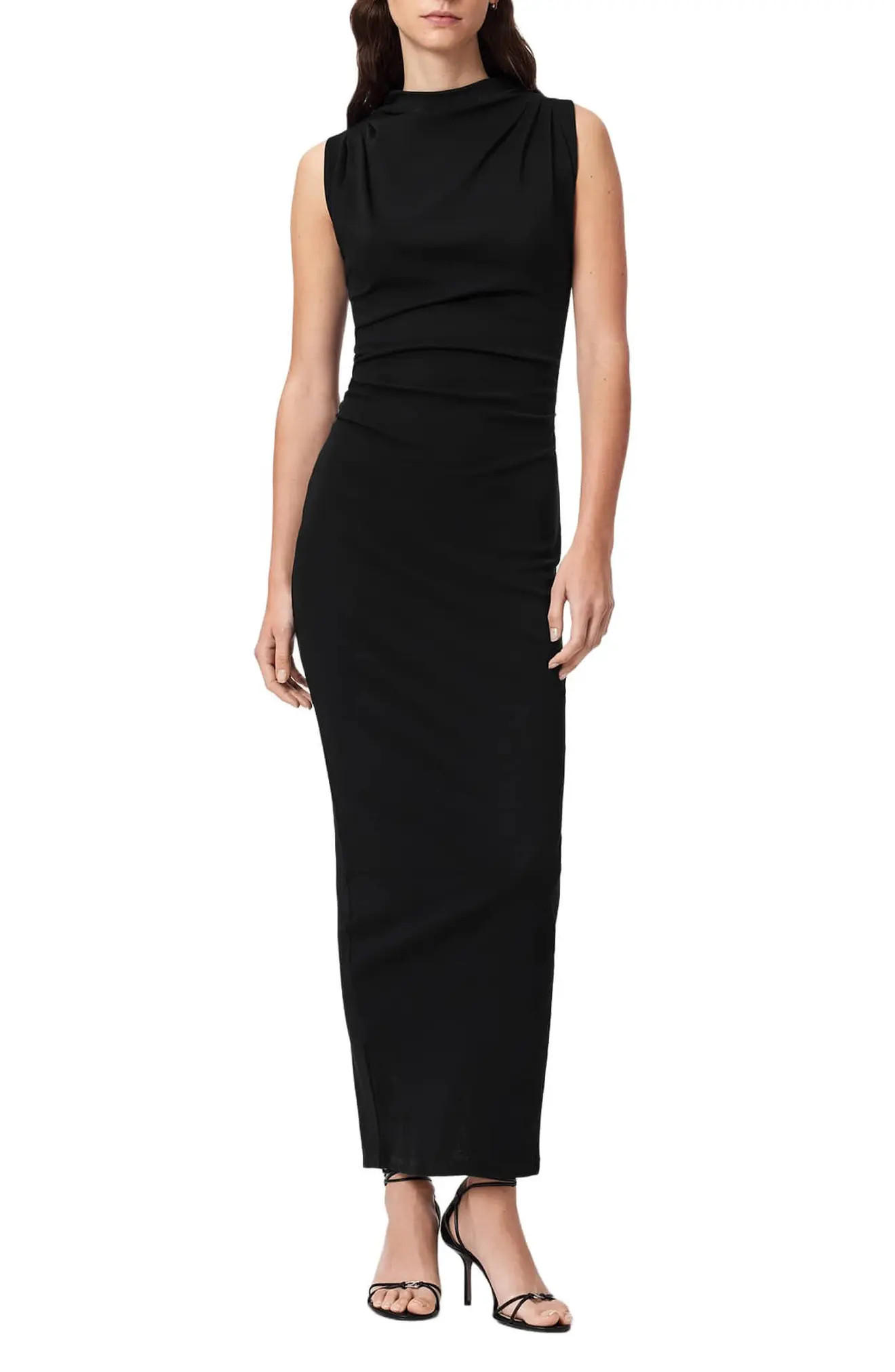 AllSaints Katarina Cowl Neck Maxi Dress (Women) | Nordstrom | Nordstrom