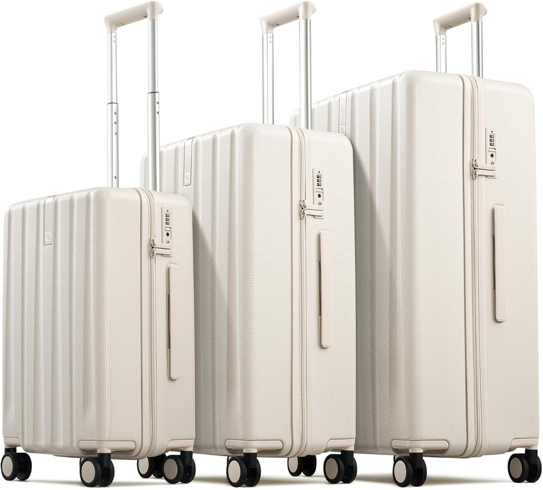 Hanke Upgraded Elite 3 Piece Luggage Set, 20/24/29 Inch Carry On & Checked Suitcase, PC Hard Shel... | Amazon (US)