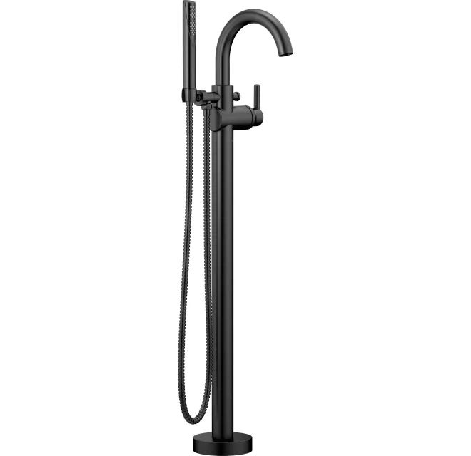 Trinsic Floor Mounted Tub Filler for Free Standing Tub with Personal Hand Shower | Build.com, Inc.
