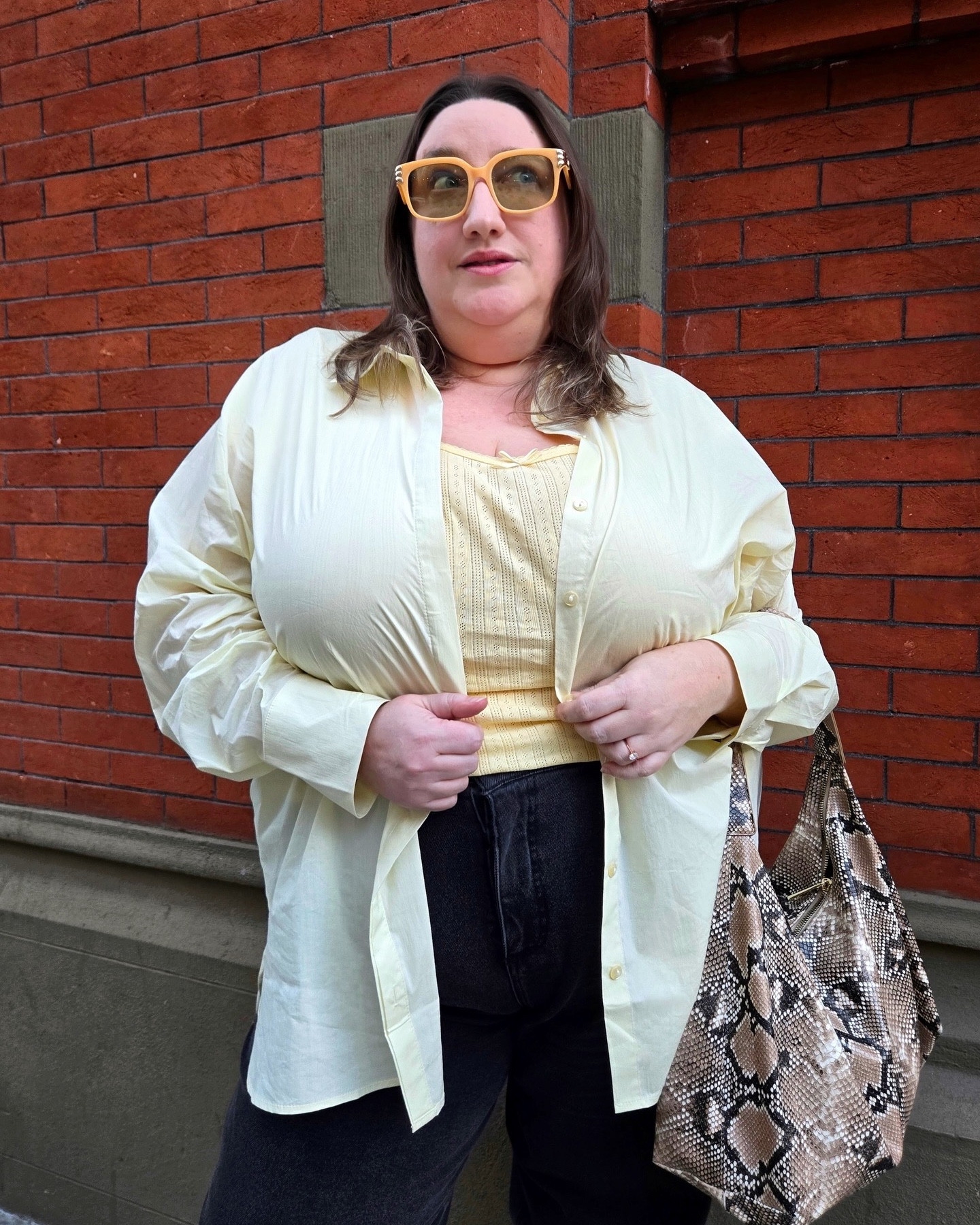 This butter yellow look felt like spring perfection for that wonderful day we had last week. Expect to see this stretch cotton button down a LOT this year! P.S. Use code CURVILYULLA for 35% off this and the jeans (which I LOVE!) 

#LTKootd #LTKPlusSize #LTKSeasonal