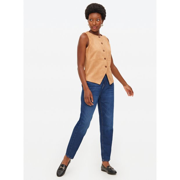 Dark Rinse Denim Mom Jeans 12R | Tu Clothing