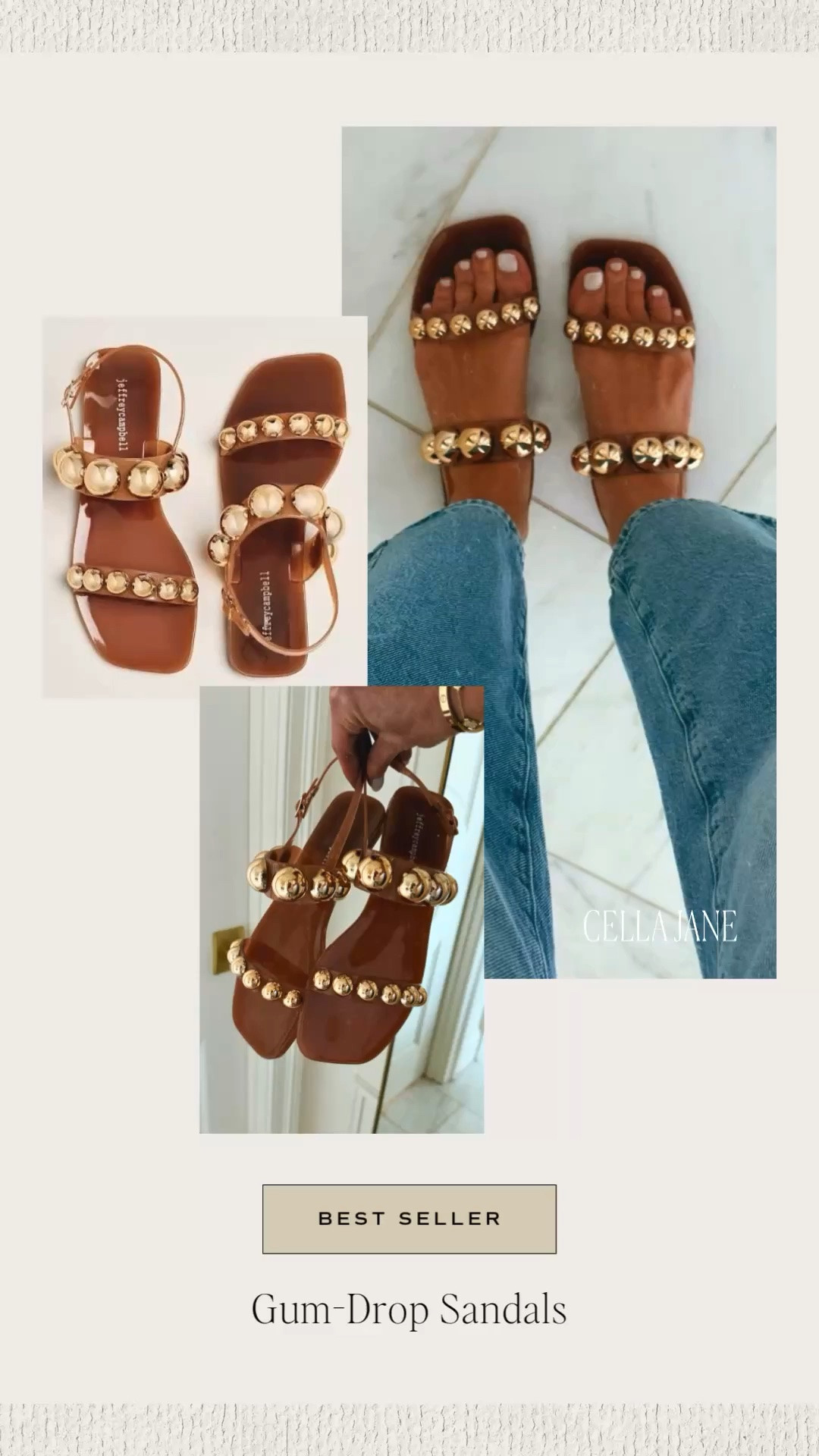These Jeffrey Campbell gum drop jelly sandals have been a staple in my summer wardrobe and are a BEST SELLER this week!

#LTKsummer #LTKshoes