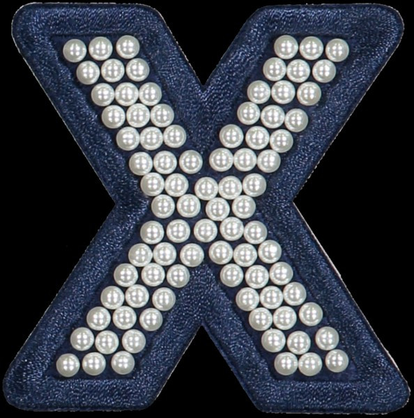 Sapphire Pearl Letter Patches | Stoney Clover Lane